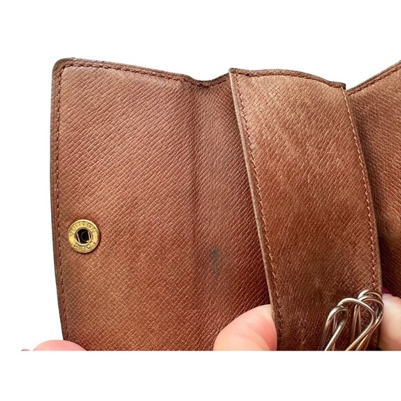 LOUIS VUITTON Brown Damier Ebene Key Holder Case - Picture 7 of 7